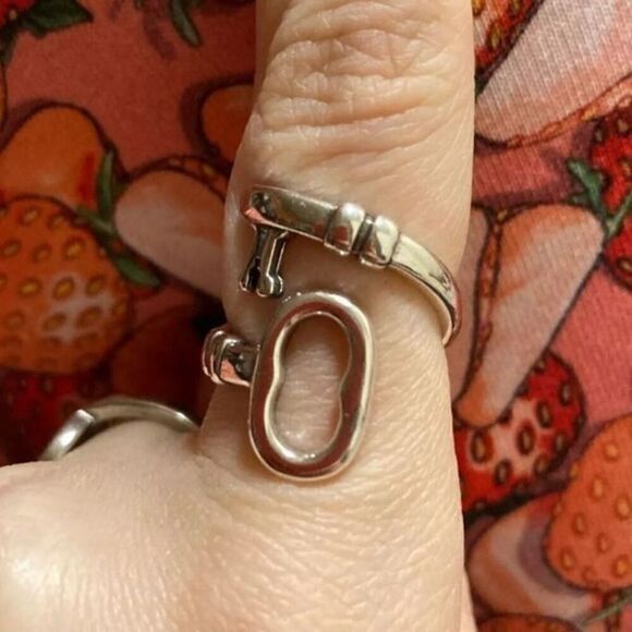 The Open Key Ring in silver - Picture 1 of 5